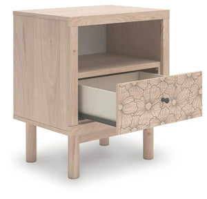 Arloster - One Drawer Night Stand - Tan - Best Buy Furniture