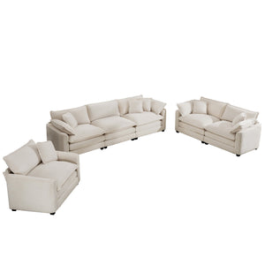 Elegant Oversized Sectional Sofa Set With Deep Seats And Flexible Layout