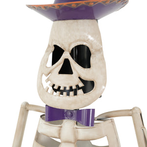 Halloween Skeleton Guitar Yard Decoration