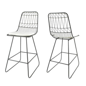 Yearning - Iron Counter Stool With Water Resistant Cushion - Best Buy Furniture