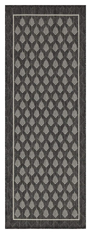 Sunshine - 5'3" X 7'3" Indoor, Outdoor Polypropylene Area Rug - Anthracite