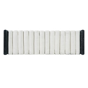 62.8" Modern Chenille Upholstered Bench