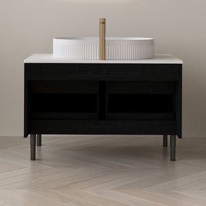 36 Inch Bathroom Vanity with Ceramic Integrated Sink & Soft-Close Drawers