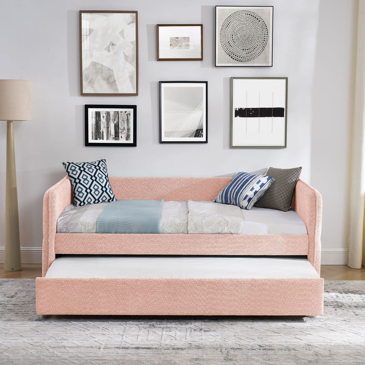 Upholstered Daybed With Pop Up Trundle