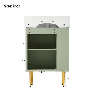 Bathroom Vanity, Combo Cabinet, Bathroom Storage Cabinet, Single Ceramic Sink