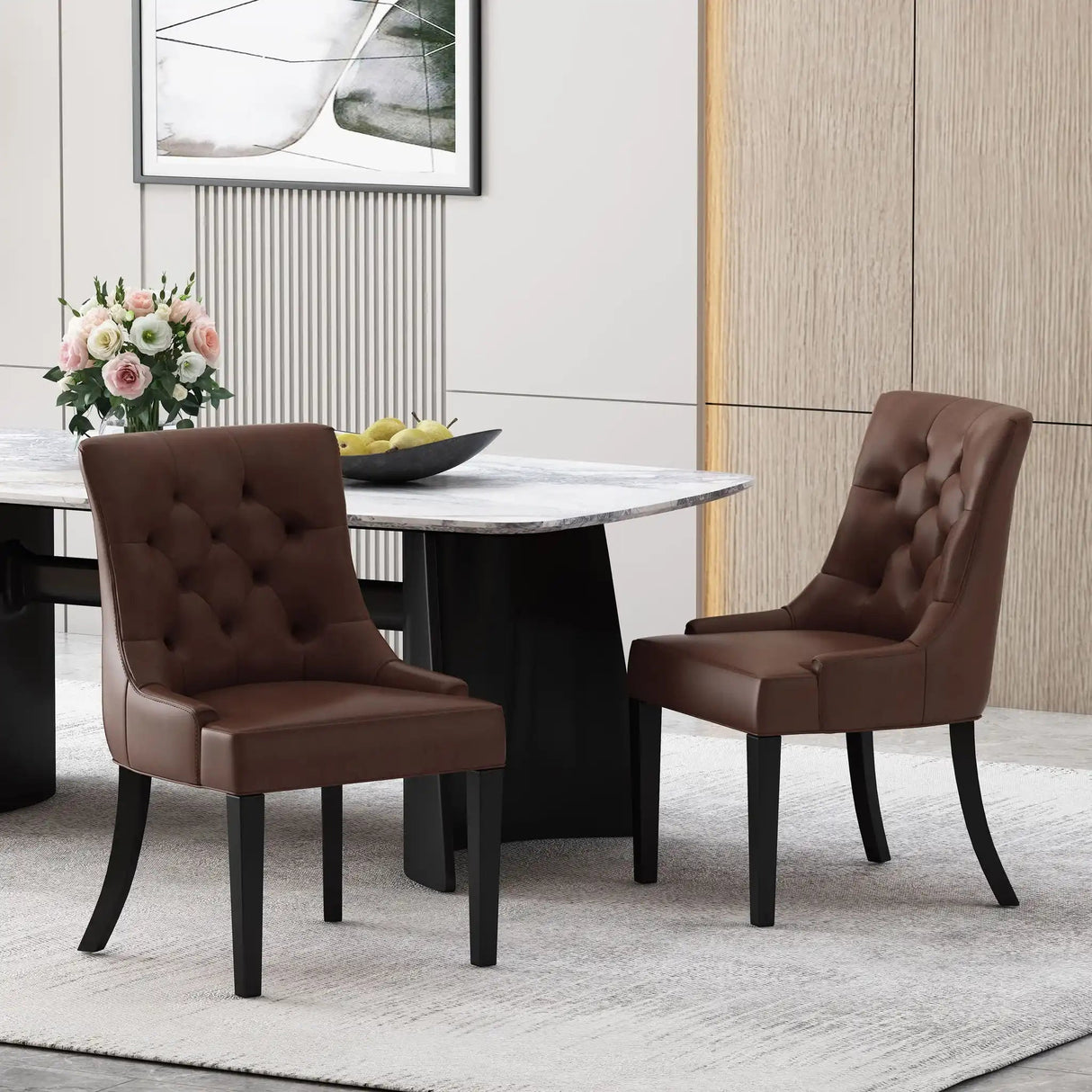 Cheney - Contemporary Dining Chair Tufted Upholstery (Set of 2) - Best Buy Furniture