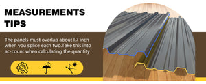 15 Pcs Heavy Duty Waterproof Metal Roofing Panels