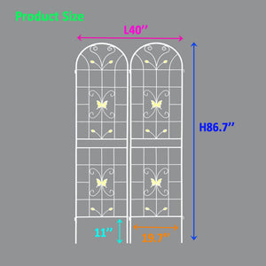 Garden Metal Trellis Rustproof Trellis For Climbing Plants Outdoor Flower Support