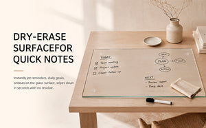 Clear Tempered Glass Table Mat - 20X32 Inch