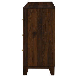 Anza - 6 Drawer Dresser Cabinet - Walnut