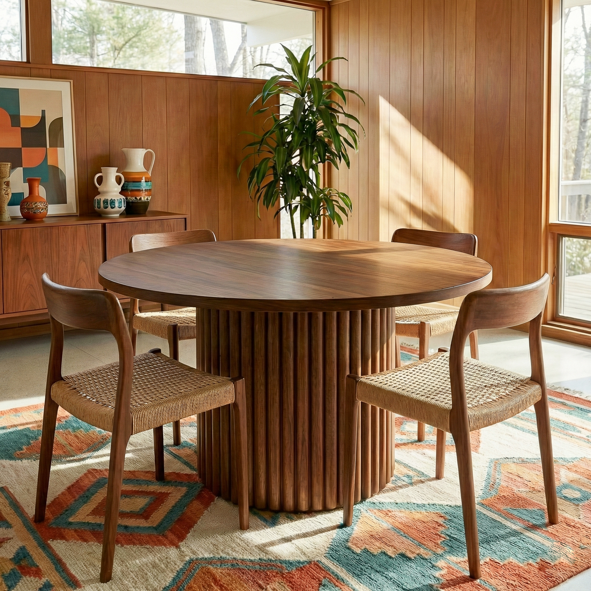 Merlin Solid Wood Dining Table