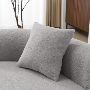 Modern Curved Loveseat