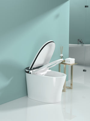 Smart Toilet with Bidet Built In, Heated Seat, Auto Flush, and LED Display