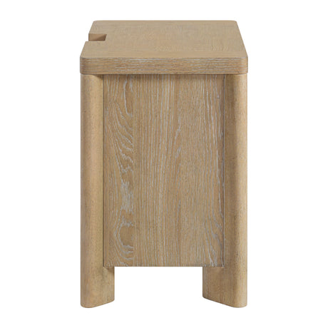 3 Drawer Nightstand - Tan