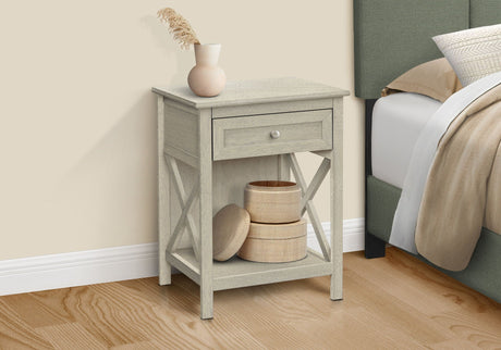 Accent End Table, 2 Tier, Storage Drawer, Transitional Style - Best Buy Furniture