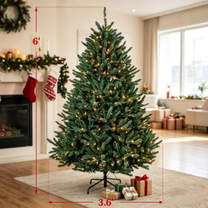 6 ft Pre-Lit Colorado Christmas Tree