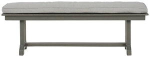 Visola - Bench with Cushion - Gray - Best Buy Furniture