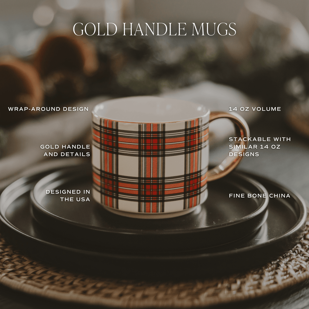Sweet Water Decor Nutcracker 14 oz Gold Handle Coffee Mug - view 4
