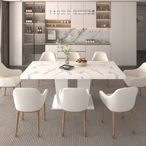 Extendable Dining Room Table for 6-10