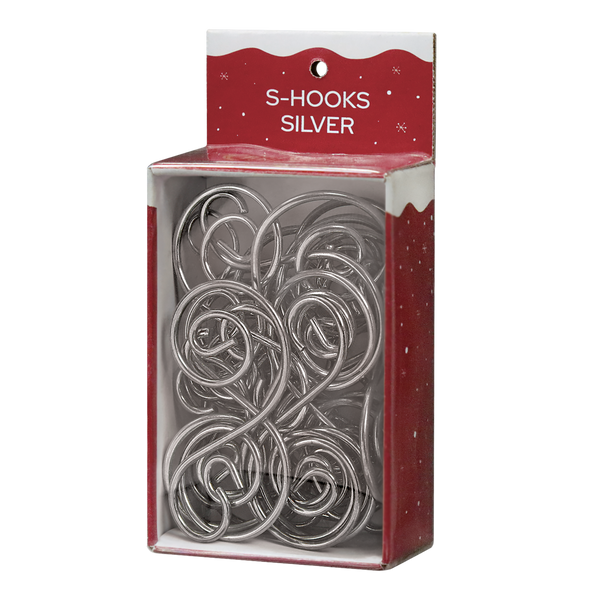 24 Silver S-hooks Ornament