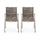 Outdoor Modern Aluminum Dining Chair Set With Rope Sea (Set of 2) - Best Buy Furniture