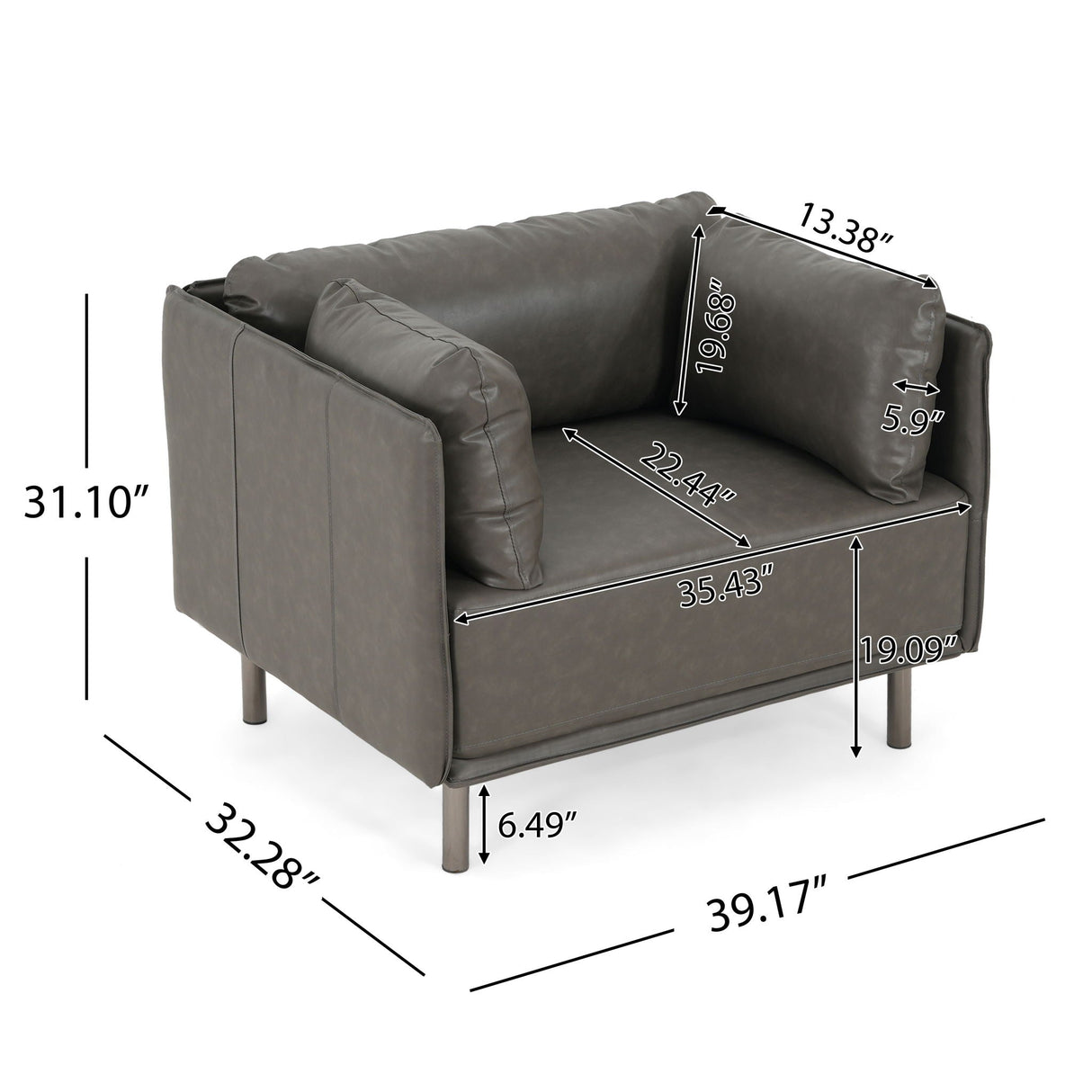 Vintage Modern Aesthetic Appeal Lounge Chair - Best Buy Furniture