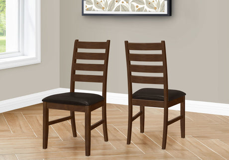 Dining Chair, Dining Room, Side, Upholstered, Transitional (Set of 2) - Brown - Best Buy Furniture