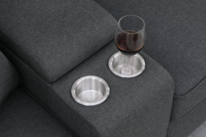 Tina - 8 Piece Upholstered Sectional With Ottoman