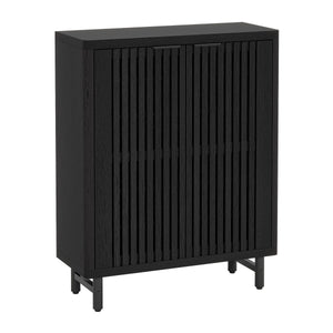 6 Tier Shoe Cabinet With Louvered Doors