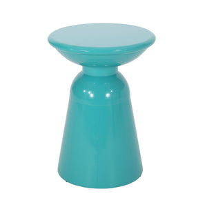 Outdoor Modern Metal End Large Table