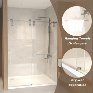 Frameless Sliding Bathtub Door With Frame