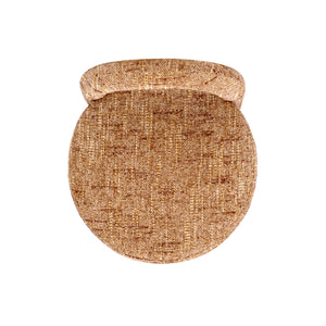 Penny Round Arched Fully Upholstered Counter Stool, Set of 2, Golden