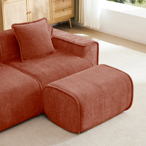 Ottoman Velvet-Red