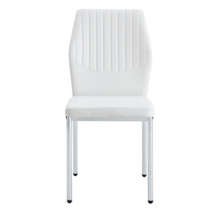 Luxury Simple High Resilience Dining Chair With Metal Legs