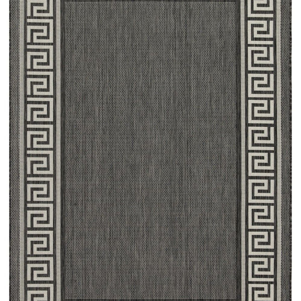 Sunshine - 5'3" X 7'3" Polypropylene Indoor, Outdoor Area Rug - Anthracite