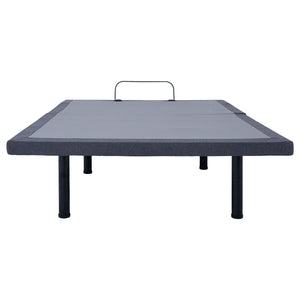 California King Adjustable Bed Base With Ergonomic Support And Wireless Remote Control - Black