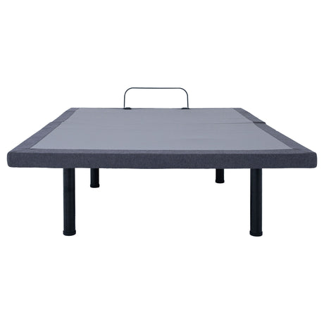 California King Adjustable Bed Base With Ergonomic Support And Wireless Remote Control - Black
