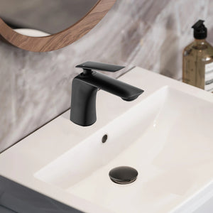 Single Hole Bathroom Sink Faucet with Pop Up Drain