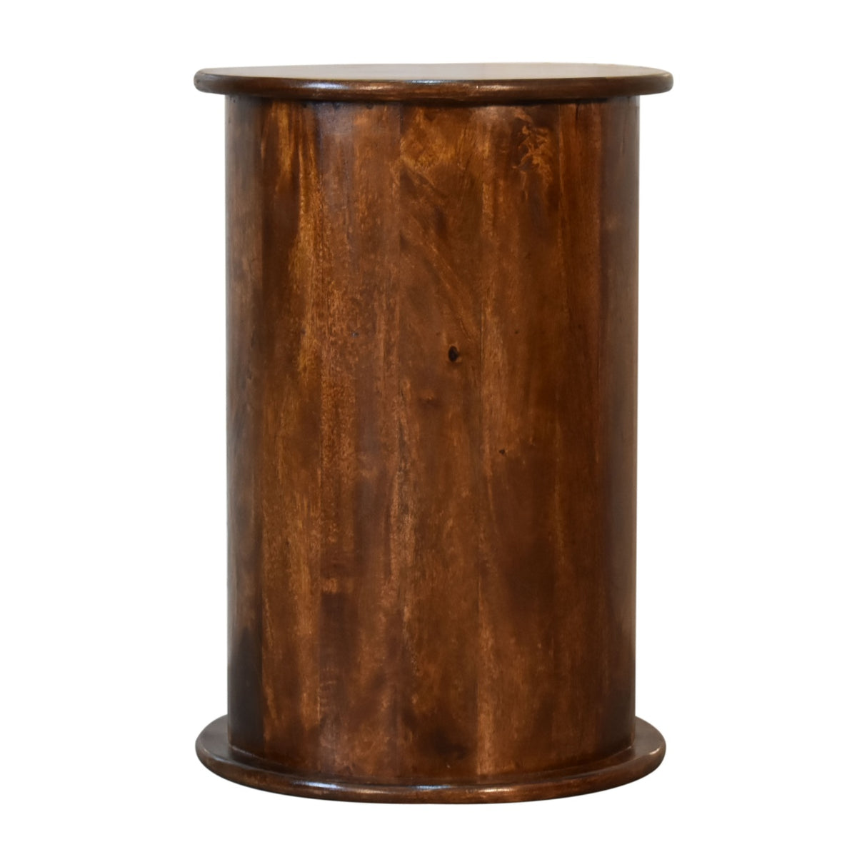 Solid Wood 3-Drawer Chestnut Drum