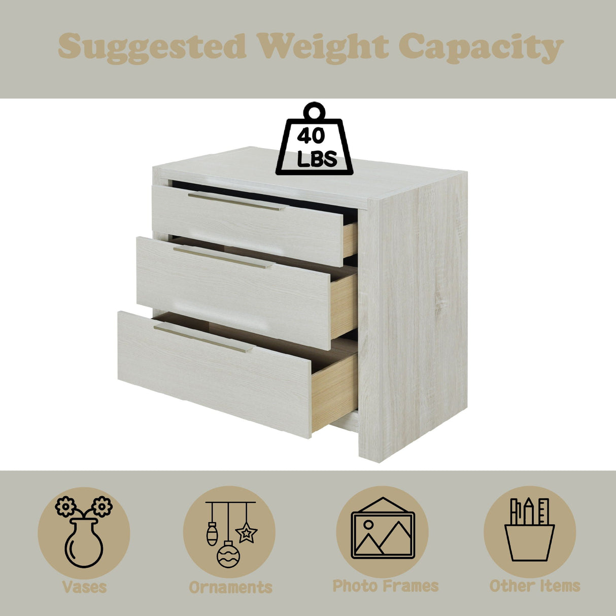 Jehoram - Nightstand - Beige