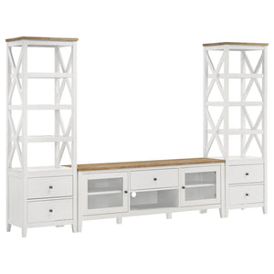 Evanston - 2 Door Stand - White