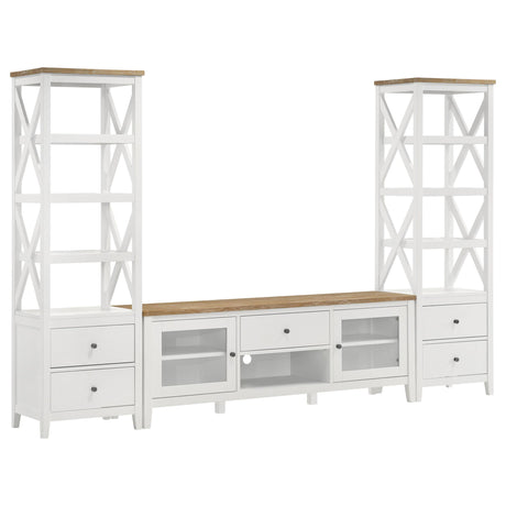 Evanston - 2 Door Stand - White