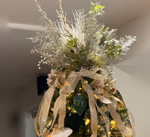 Silver & Gold Christmas Tree Topper