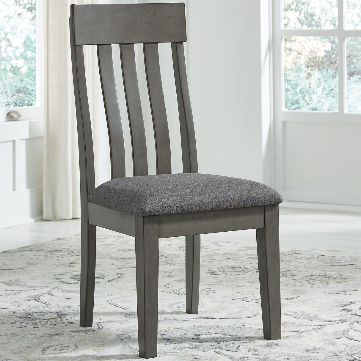 Hallanden - Dining UPH Side Chair (Set of 2) - Black / Gray