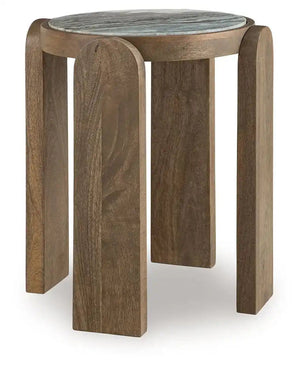 Gavrilley - Accent Table - Gray / White / Brown - Best Buy Furniture
