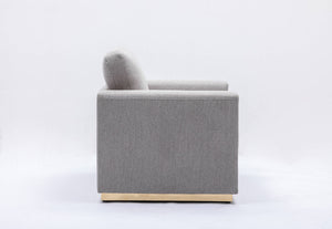 Valin - Linen Sofa For Living Room - Gray
