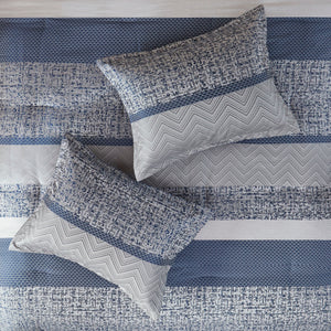7 Piece Jacquard Comforter Set
