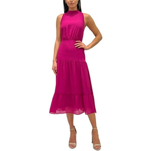 Sam Edelman Women's Satin Sleeveless Midi Dress