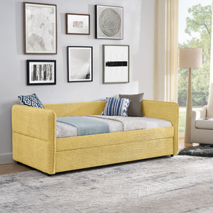 Upholstered Daybed With Pop Up Trundle