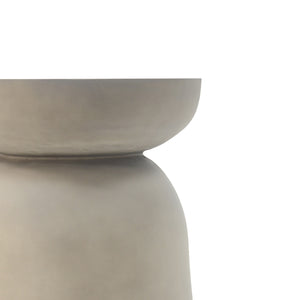 Outdoor Round Top MGO Drum Side Table